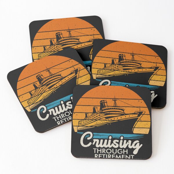 Item preview, Cruising Through Retirement - Funny Retirement Cruising Ship Lover Gift designed and sold by keviacevarya.