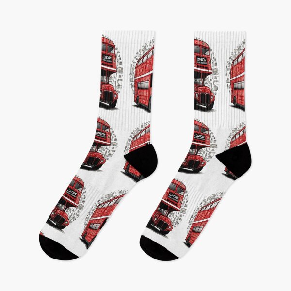 Item preview, London Landmarks Double Decker Bus | Iconic British Travel Illustration designed and sold by Globalcitytees.