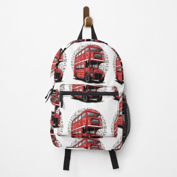 Item preview, London Landmarks Double Decker Bus | Iconic British Travel Illustration designed and sold by Globalcitytees.