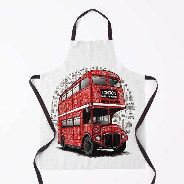 Item preview, London Landmarks Double Decker Bus | Iconic British Travel Illustration designed and sold by Globalcitytees.