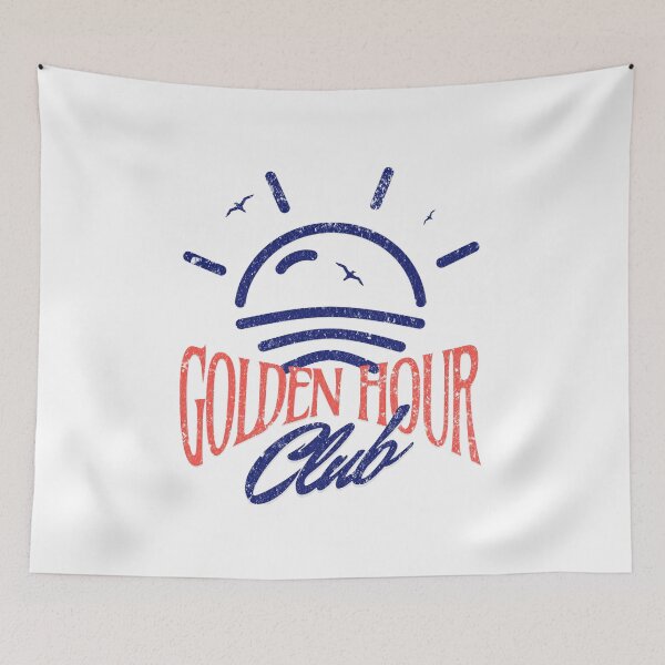 Item preview, Retro Golden Hour Club Aesthetic Sun Shirt - Distressed Vintage Sunset Beach Tee designed and sold by illeN-Art-World.