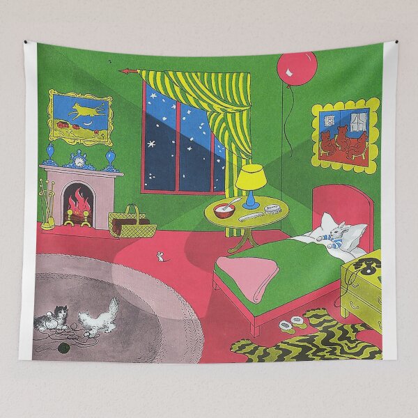 Item preview, Colorful Retro Bedroom Night designed and sold by angelinesan.