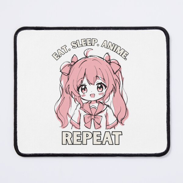 Item preview, Eat. Sleep. Anime. Repeat Anime Girl Design designed and sold by OldSkullDesigns.