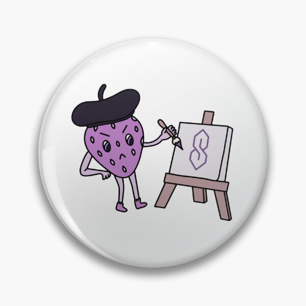 Item preview, S Is For Starving Artist Cute Purple Berry Painting Art designed and sold by Artisticallyles.