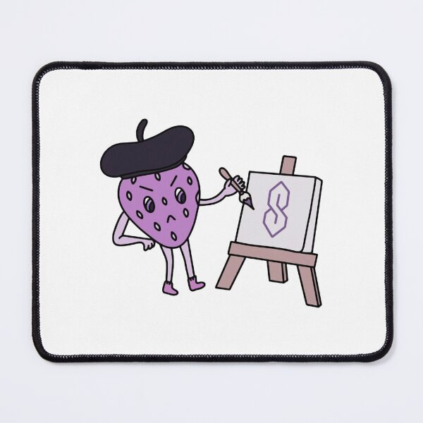 Item preview, S Is For Starving Artist Cute Purple Berry Painting Art designed and sold by Artisticallyles.