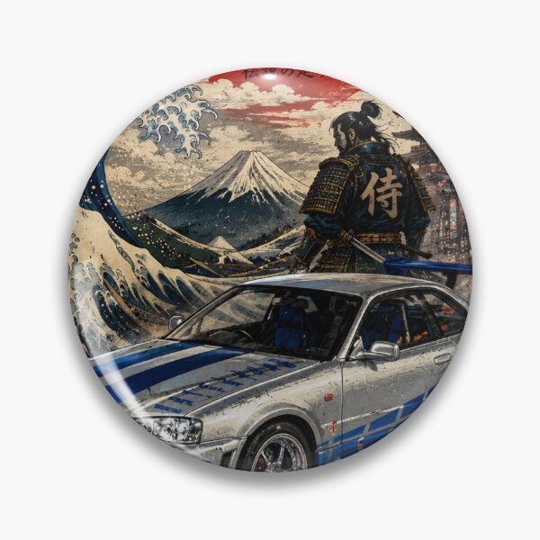 Item preview, JDM Legends Silver Japanese Street Racer Ukiyo-e Poster | SamuraiJAP designed and sold by SamuraiJAP.