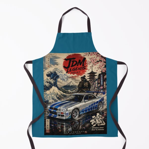 Item preview, JDM Legends Silver Japanese Street Racer Ukiyo-e Poster | SamuraiJAP designed and sold by SamuraiJAP.