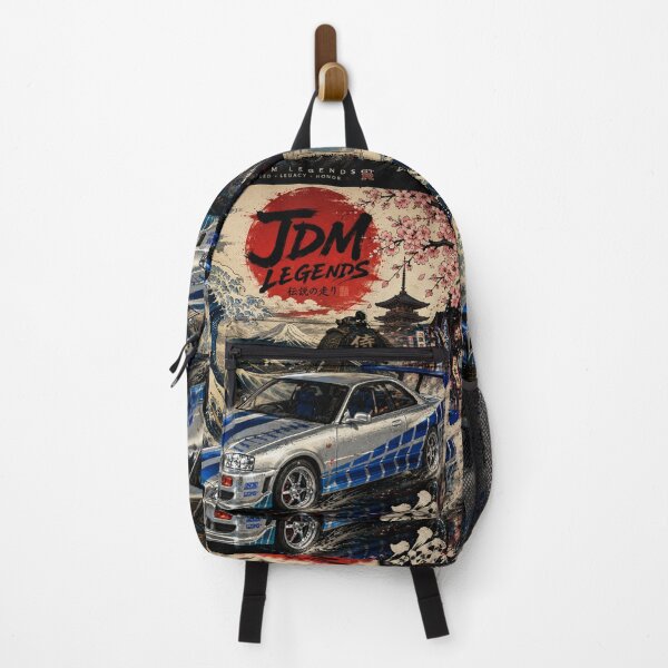 Item preview, JDM Legends Silver Japanese Street Racer Ukiyo-e Poster | SamuraiJAP designed and sold by SamuraiJAP.