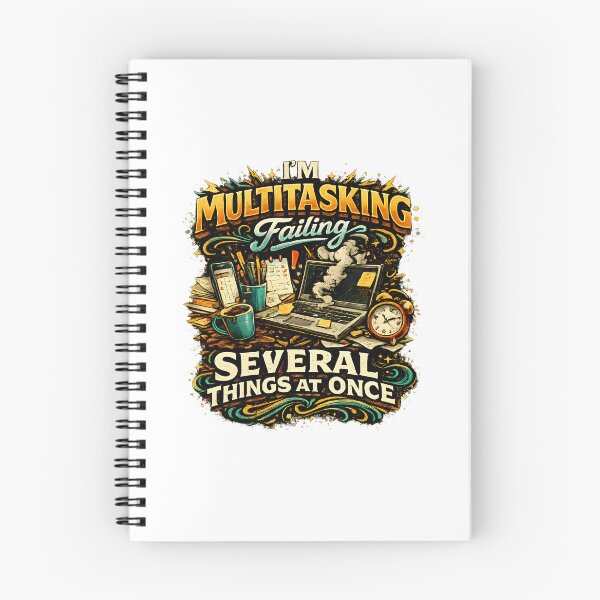 Item preview, I Am Multitasking: Failing Several Things at Once Sticker | Funny Sarcastic Quote Decal for Work, School & Everyday Chaos designed and sold by Pixel Rush.