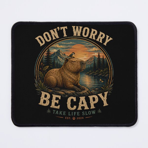 Item preview, Dont Worry Be Capy Vintage Capybara National Park Nature Shirt designed and sold by Masloshop.
