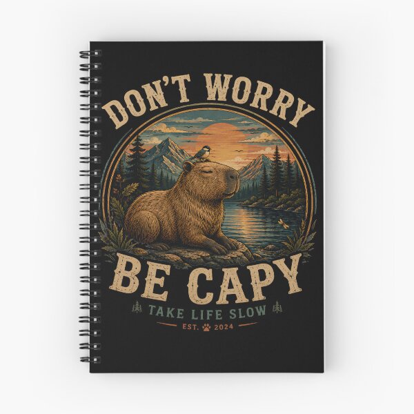 Item preview, Dont Worry Be Capy Vintage Capybara National Park Nature Shirt designed and sold by Masloshop.