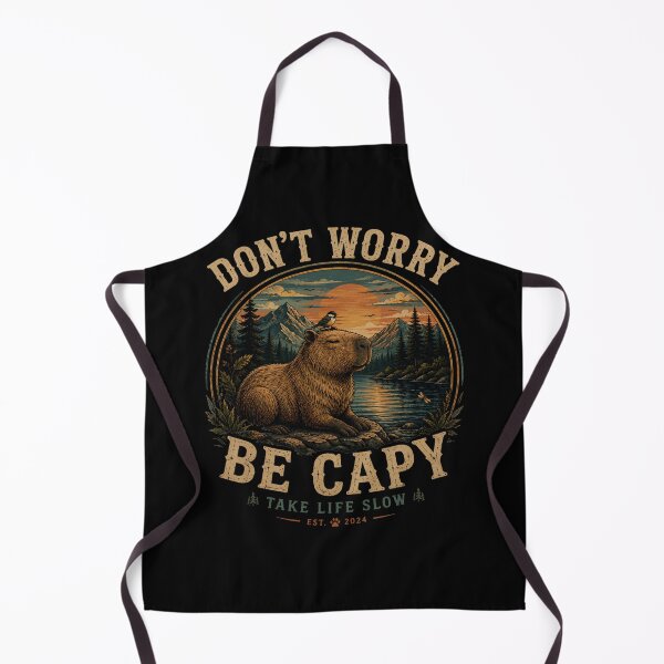 Item preview, Dont Worry Be Capy Vintage Capybara National Park Nature Shirt designed and sold by Masloshop.
