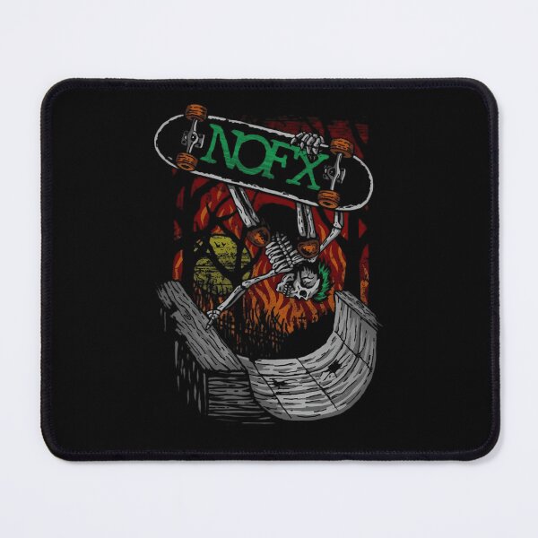 Item preview, Cartoon Skeleton Doing Skateboard Trick On Ramp Fiery designed and sold by hama1A.