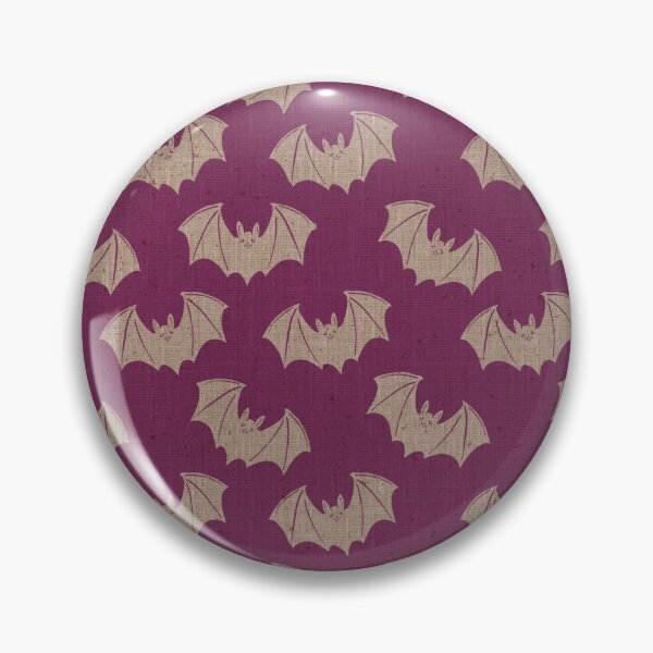 Item preview, Gothic Folk Bat Halloween Magenta Berry Pattern Design designed and sold by DColourMuse.