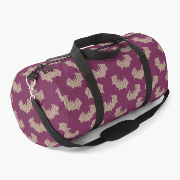 Item preview, Gothic Folk Bat Halloween Magenta Berry Pattern Design designed and sold by DColourMuse.
