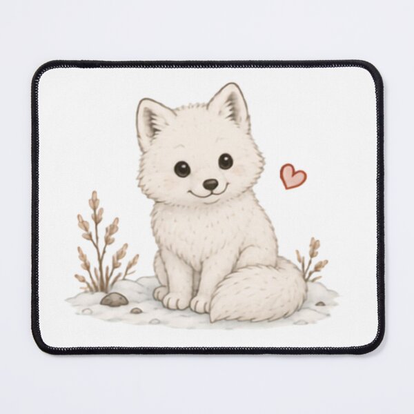 Item preview, Snowy Friend Cute Arctic Fox designed and sold by MellowMunchkins.
