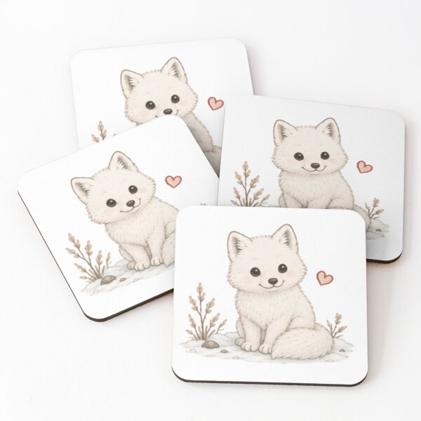 Item preview, Snowy Friend Cute Arctic Fox designed and sold by MellowMunchkins.