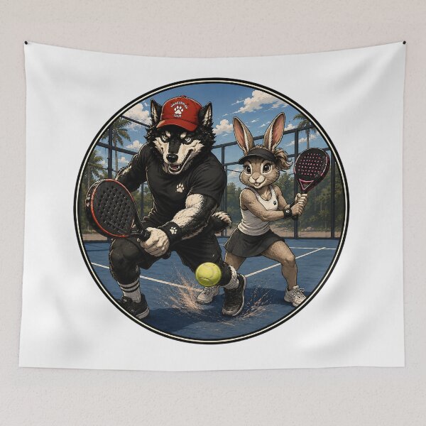 Item preview, Wolf and Bunny Court Partners designed and sold by Mangurrian Shop.