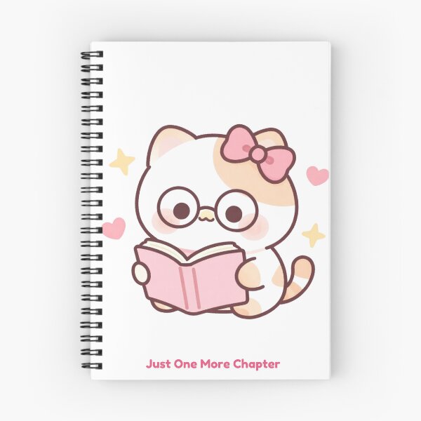 Item preview, Cute Cat Reading Book T-Shirt | Just One More Chapter Cat Lover Tee, Kawaii Bookworm Kitten Shirt, Pastel Aesthetic Bookish Gift designed and sold by Good Day Design.