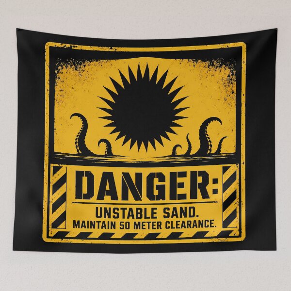 Item preview, Unstable Sand Warning designed and sold by agearb.