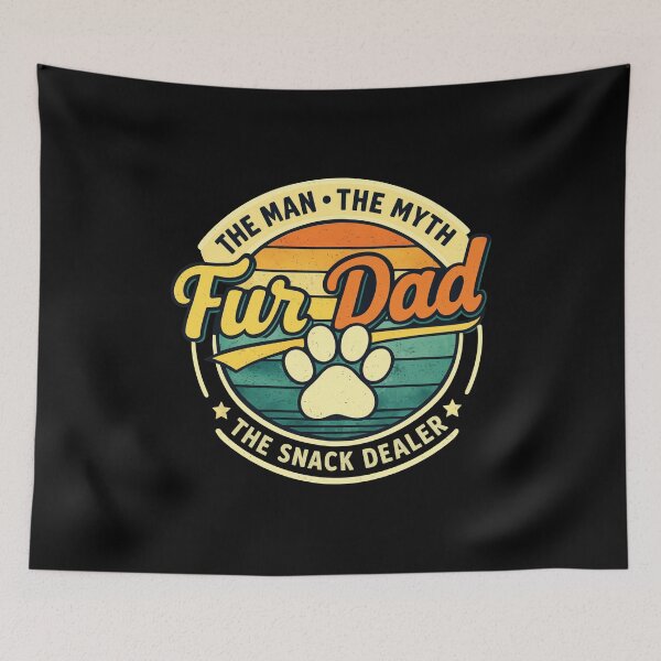 Item preview, Funny Fur Dad Myth Snack Dealer for Cat & Dog Lovers - Father's Day Gift designed and sold by OlyvieArt.