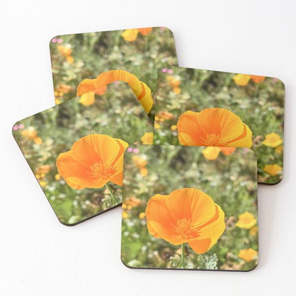Item preview, Orange California Poppy Wildflower Botanical Photography designed and sold by Be Captured by Brittany Emma.