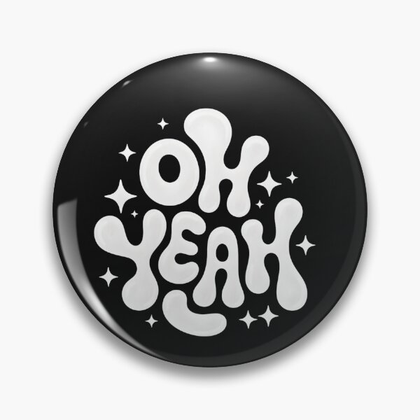 Item preview, Oh Yeah Retro Bubble Typography | Groovy Positive Quote  designed and sold by ViktoonShirts.