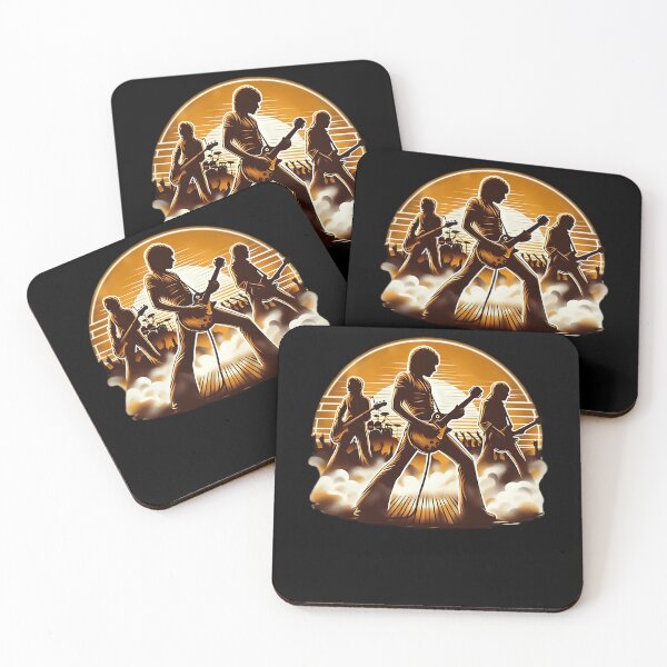 Item preview, Silhouettes Of Three Musicians Performing On Stage designed and sold by hama1A.