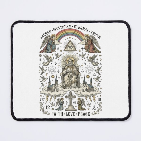 Item preview, Retro Faith Love Peace Christian Poster designed and sold by Skyrocketz.
