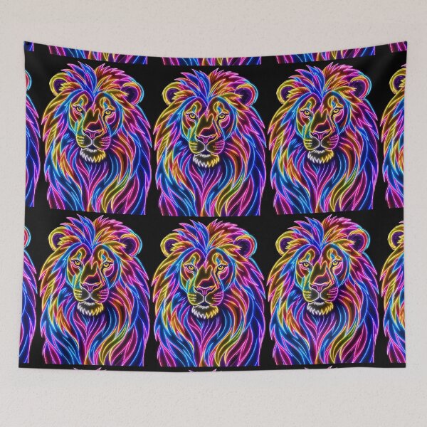 Item preview, Neon Funky Lion designed and sold by vilvilart.