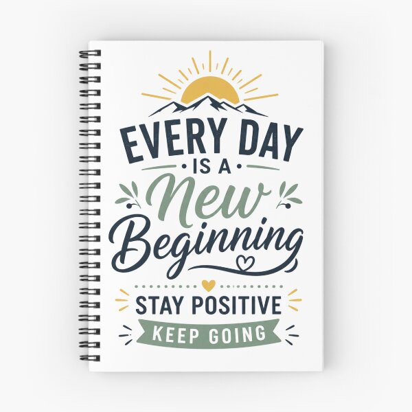 Item preview, Every Day Is A New Beginning Stay Positive Keep Going designed and sold by Good Day Design.