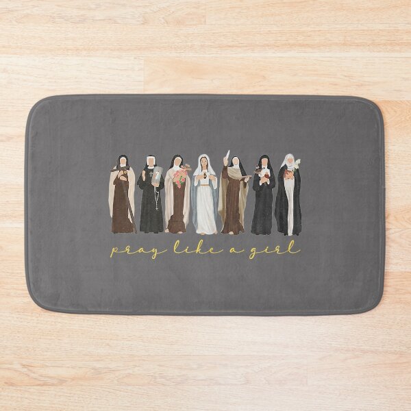 Item preview, Catholic Saint Pray Like A Girl Women Religious Christian_2 designed and sold by KristineLi.