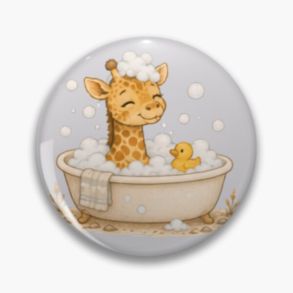 Item preview, Bubble Bath Giraffe designed and sold by MellowMunchkins.