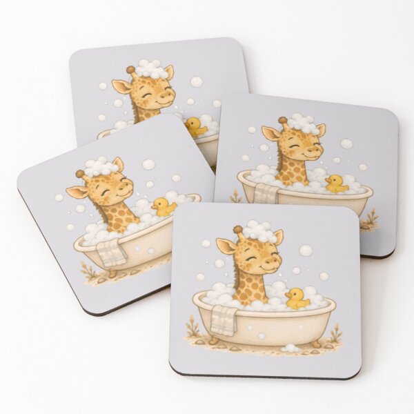 Item preview, Bubble Bath Giraffe designed and sold by MellowMunchkins.