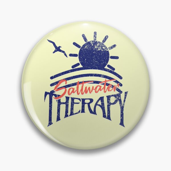Item preview, Retro Saltwater Therapy Beach Shirt - Minimalist Ocean Lover Gift Apparel designed and sold by illeN-Art-World.