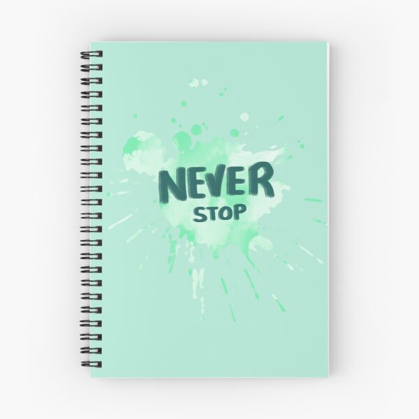 Item preview, Never Stop Positive Paint Splatter- Green designed and sold by Asha-Art.