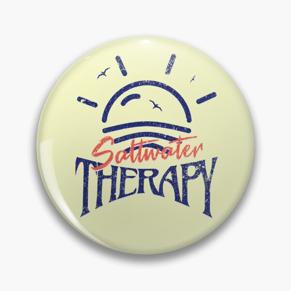 Item preview, Retro Saltwater Therapy Beach Shirt - Minimalist Ocean Lover Gift Apparel designed and sold by illeN-Art-World.