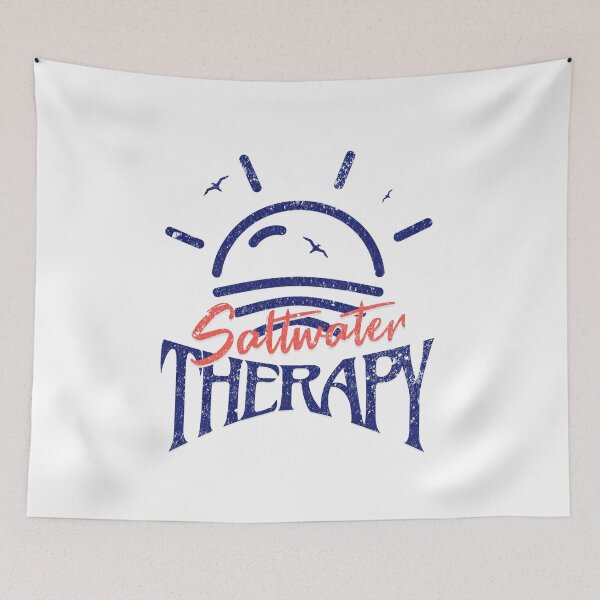 Item preview, Retro Saltwater Therapy Beach Shirt - Minimalist Ocean Lover Gift Apparel designed and sold by illeN-Art-World.