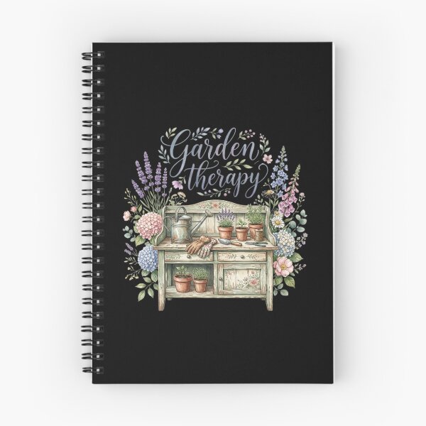Item preview, Garden Therapy Vintage Watercolour Shabby Chic Floral Potting Bench T-Shirt designed and sold by PACS0011.
