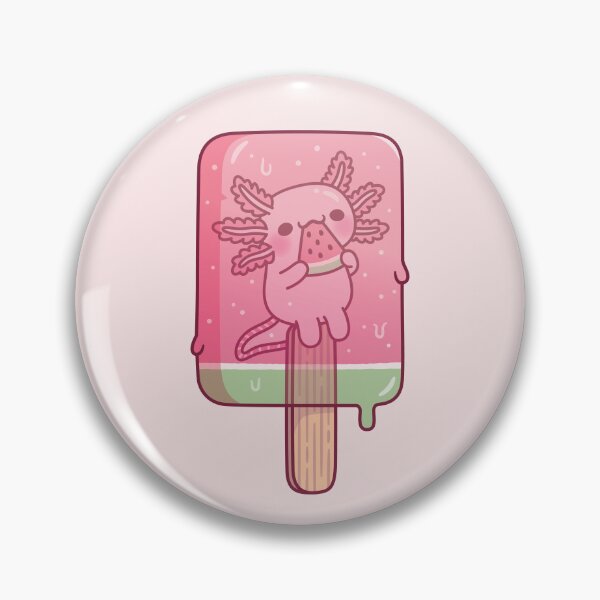 Item preview, Cute Axolotl Frozen In Watermelon Ice Lolly designed and sold by rustydoodle.