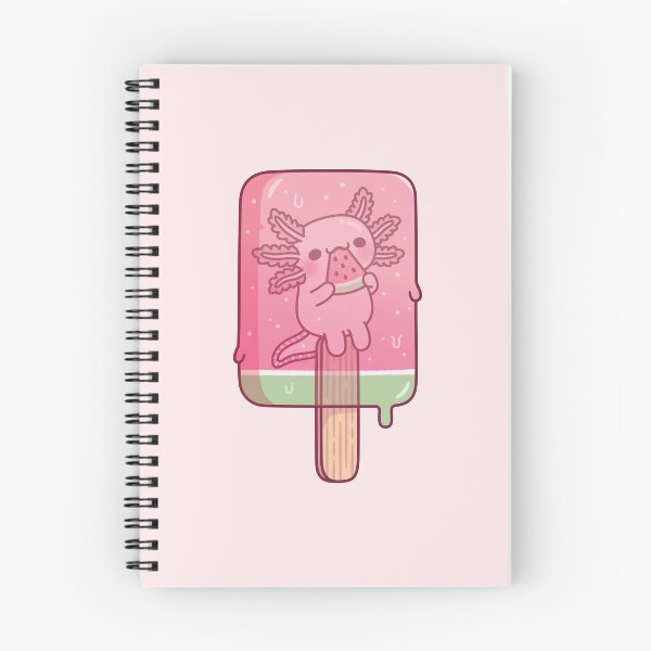 Item preview, Cute Axolotl Frozen In Watermelon Ice Lolly designed and sold by rustydoodle.