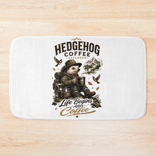 Item preview, Hedgehog Coffee Explorer Summer designed and sold by Sovereign Supply Co..