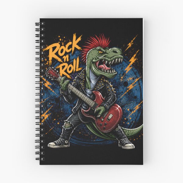 Item preview, Rock 'n' Roll Dinosaur – Punk T-Rex with electric guitar designed and sold by Peter Kaul.