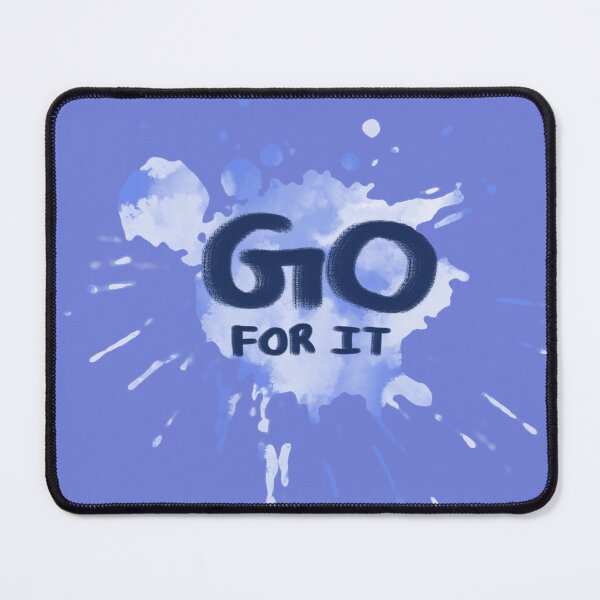Item preview, Go for it Positive Paint Splatter- Blue designed and sold by Asha-Art.