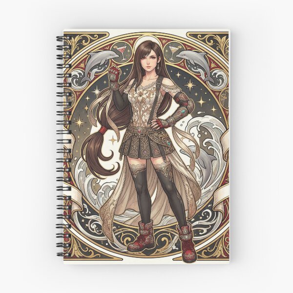 Item preview, Tifa in Alphonse Mucha Style designed and sold by Solace Sparkles.