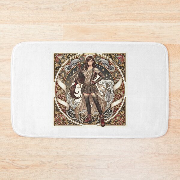 Item preview, Tifa in Alphonse Mucha Style designed and sold by Solace Sparkles.