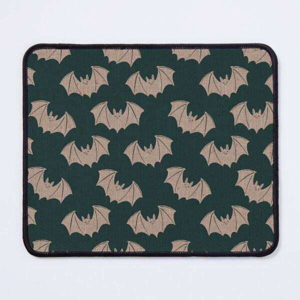 Item preview, Gothic Bat Toile Dark Teal Halloween Folk designed and sold by DColourMuse.