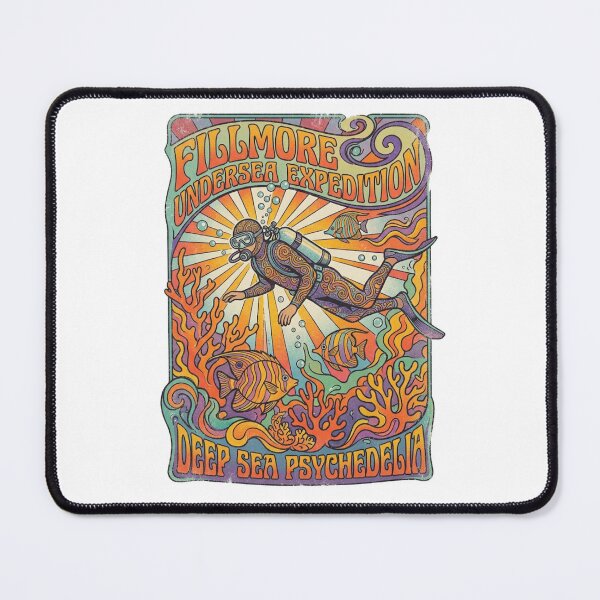 Item preview, Deep Sea Psychedelia Vintage Scuba Art designed and sold by Skyrocketz.