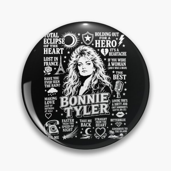 Item preview, Bonnie Tyler Total Eclipse of the Heart Rock Icon designed and sold by Vanthuandesign.
