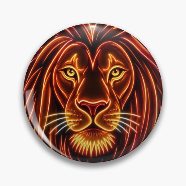 Item preview, Neon Firey Lion designed and sold by vilvilart.